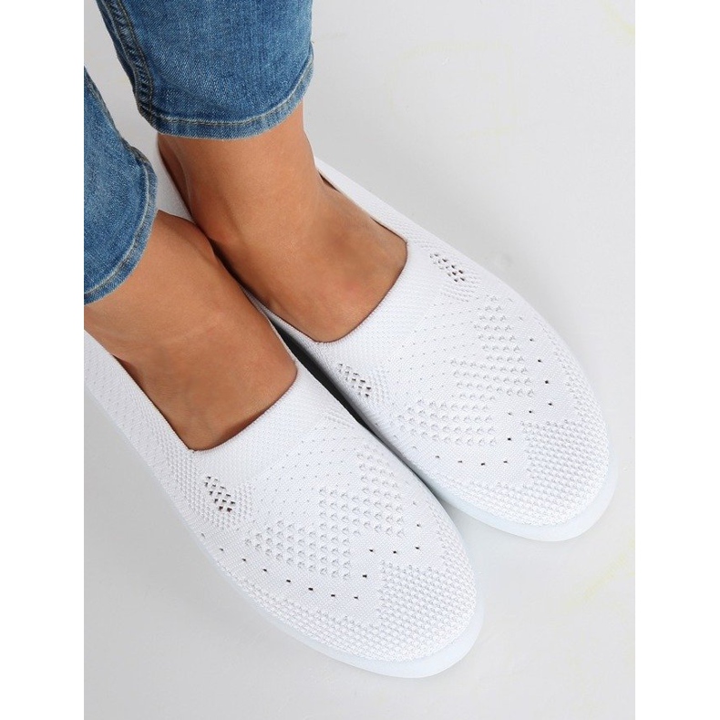 Hvide openwork sneakers JX63P Hvide 1
