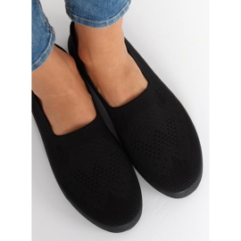 Sorte openwork sneakers JX63P Sort 1