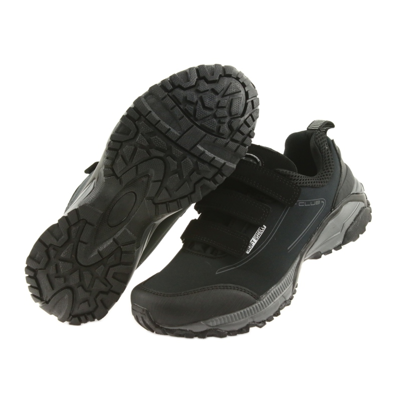 American Club ADI kvinders sportssko med velcro amerikansk vandtæt softshell WT08 / 19 sort 5