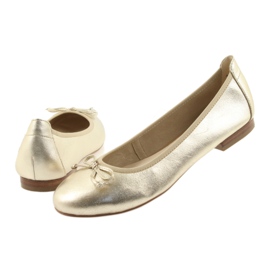 Caprice ballerinas gyldne sko til kvinder 22102 gylden 5