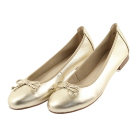 Caprice ballerinas gyldne sko til kvinder 22102 gylden 4