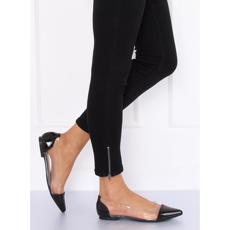Sort gennemsigtig ballerina N18-292 Sort 1