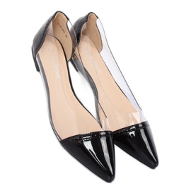 Sort gennemsigtig ballerina N18-292 Sort 2