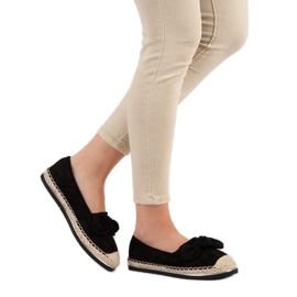 Comer Espadrilles med sløjfe sort 2