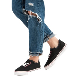 Sorte tekstilsneakers 2