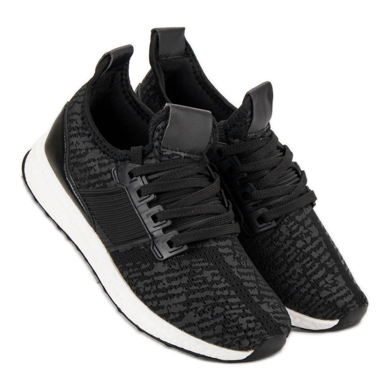 Slip-on sportssko sort 1