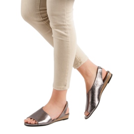 VINCEZA Sandaler med slip på grå 3