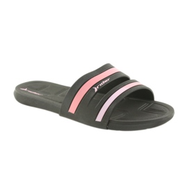 Sort dame pool tøfler Rider 82504 lyserød 1