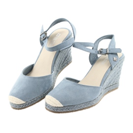 Big Star sandaler espadrilles 274A170 blå brun 3