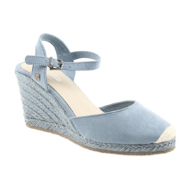 Big Star sandaler espadrilles 274A170 blå brun 1
