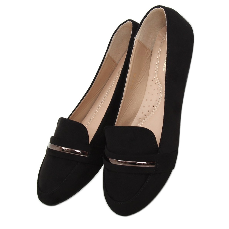 Sorte 3C-9 sorte loafers til kvinder 1