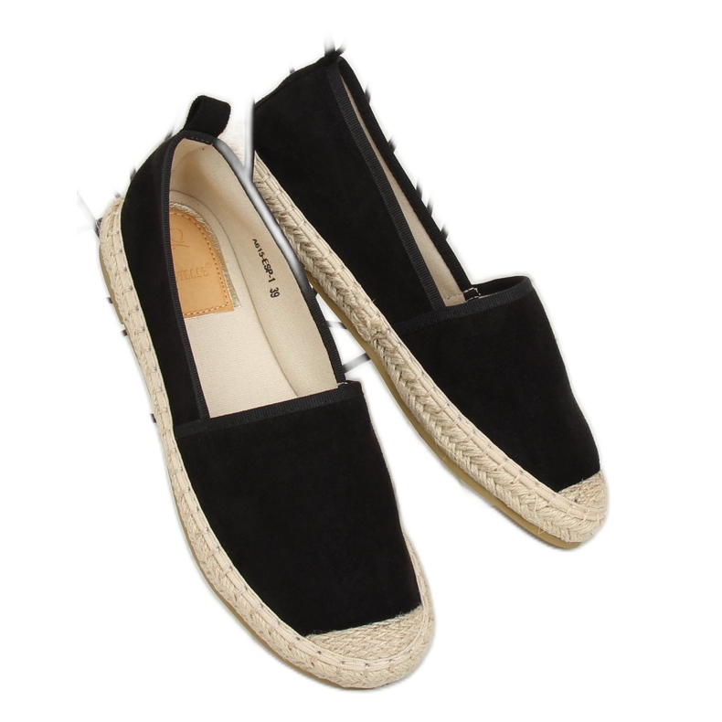 Sorte espadriller til kvinder A615-ESP-1 Sort 2