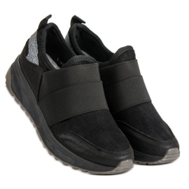 Ideal Shoes Komfortable Slip-On sneakers sort 1