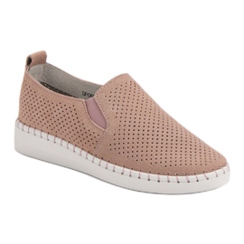 Filippo Læder Slip On Sneakers lyserød 1