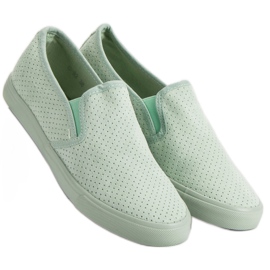 Suede Slip On Sneakers grøn 1