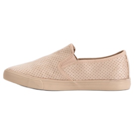 Suede Slip On Sneakers brun 1