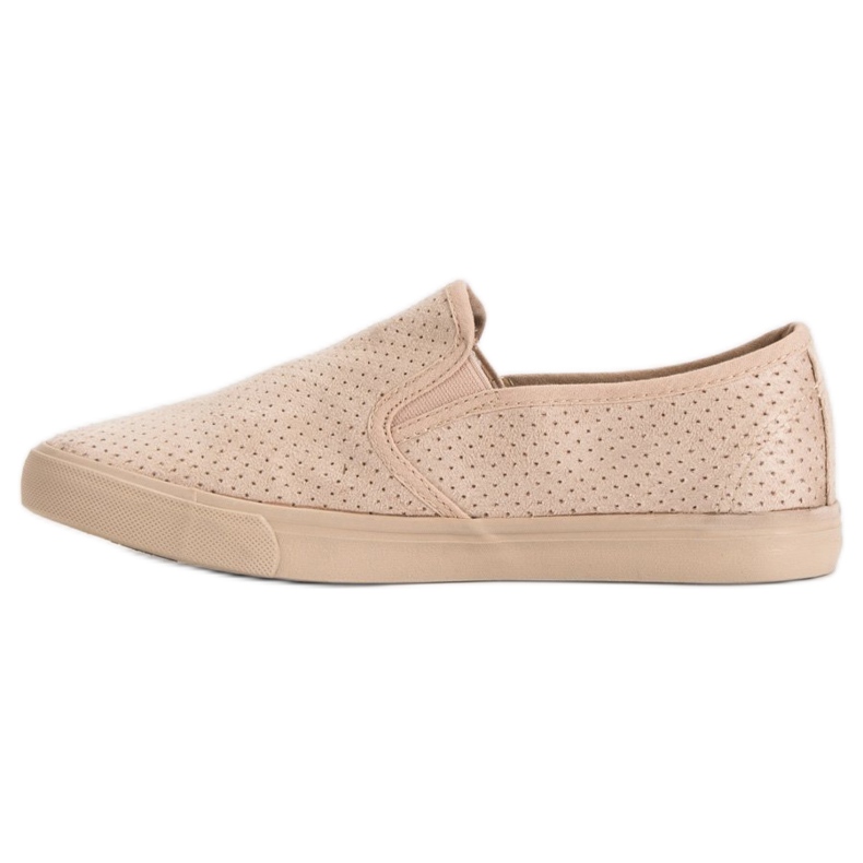 Suede Slip On Sneakers brun 1