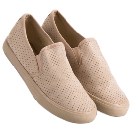 Suede Slip On Sneakers brun 2