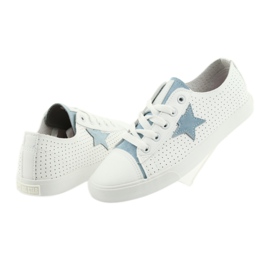 Big Star sneakers stjerne blå 274692 hvid 4