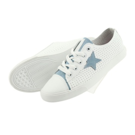 Big Star sneakers stjerne blå 274692 hvid 3