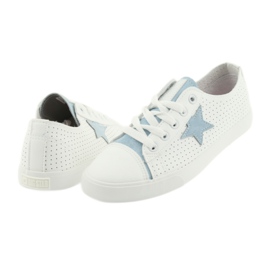 Big Star sneakers stjerne blå 274692 hvid 6