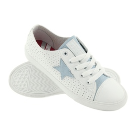 Big Star sneakers stjerne blå 274692 hvid 5