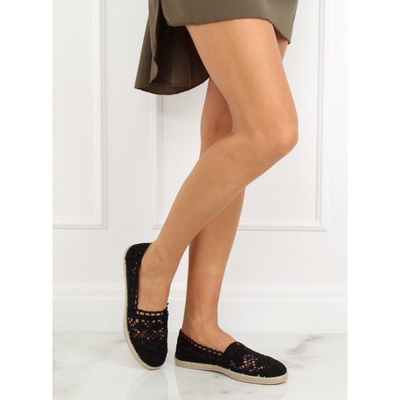 Sort blonder espadriller JX1020 Sort 1