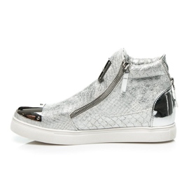 Vices Kvinder Snake Print Sneakers grå 1