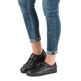 Sneakers med glittersål sort 2