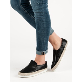 Filippo Sort læder Espadrilles 2