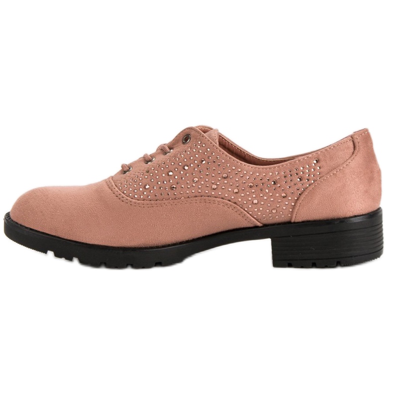 Brogues i ruskind lyserød 2