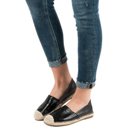 Queentina Sort Espadrilles 1