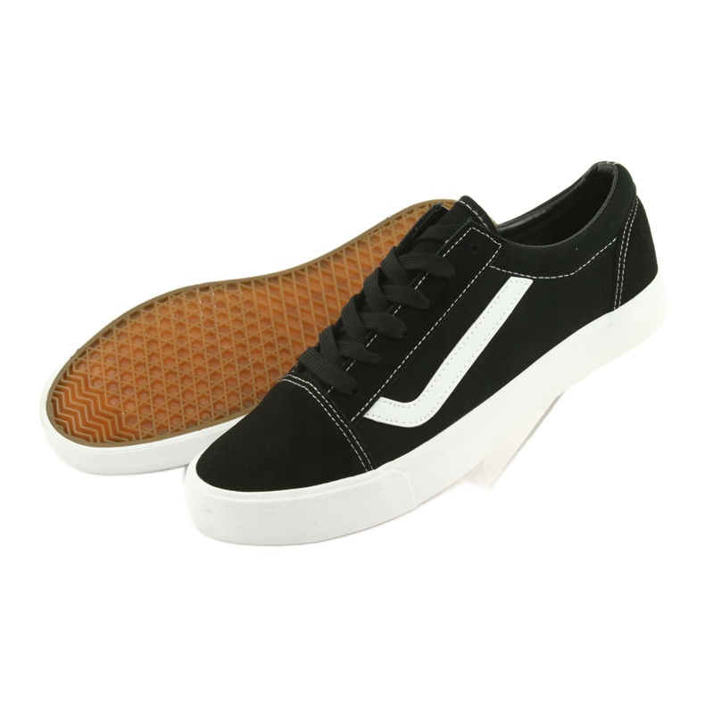 Sorte Atletico 18081 sneakers med snøre 4