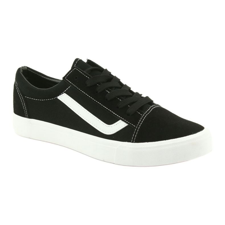 Sorte Atletico 18081 sneakers med snøre 1
