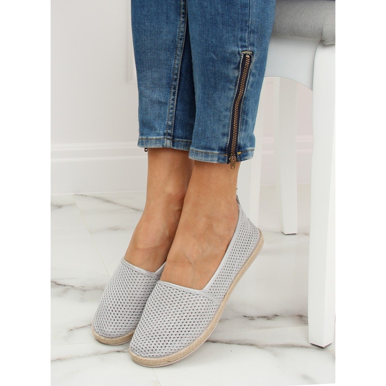 Grå mesh espadriller JX1029 Grå 1