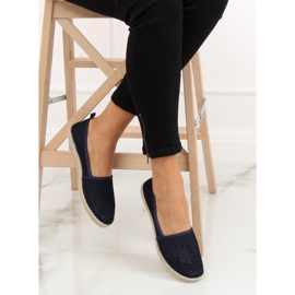 JX1029 Marineblå marineblå mesh espadriller 1