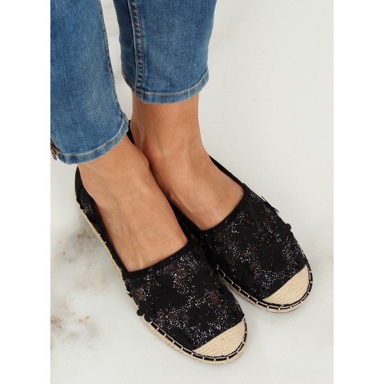 Sort blonder espadriller MB188-225 Sort 1
