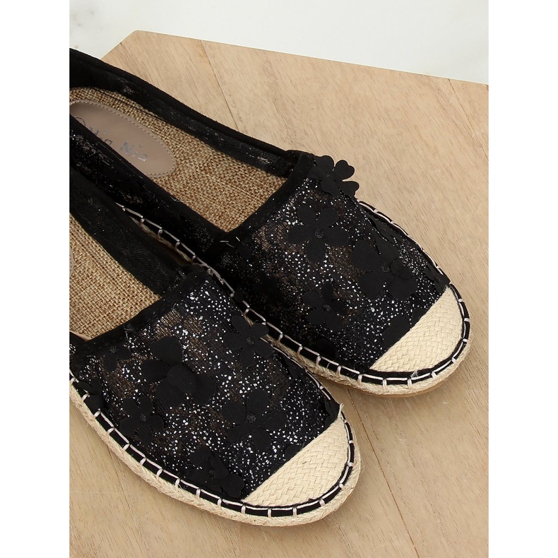 Sort blonder espadriller MB188-225 Sort 2