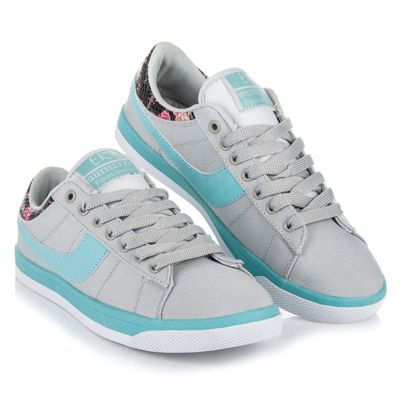 Erino Sneakers til kvinder med snøre grå 2