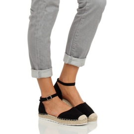 Sorte espadriller til kvinder JH85 Sort 2