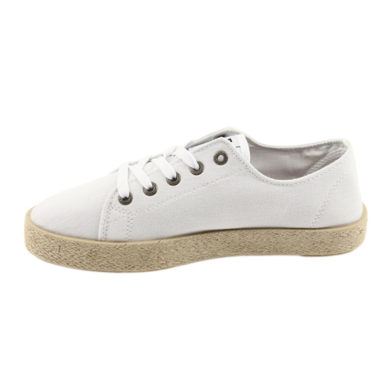Espadrilles hvide damesko Big star DD274423 2