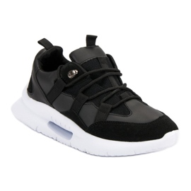 Lysrøde sneakers sort 1