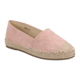 Small Swan Ruskind Espadrilles lyserød 1