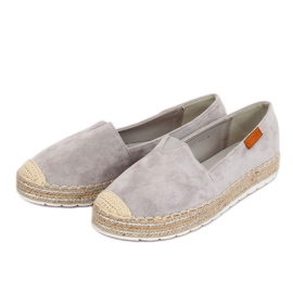 Grå ruskind espadriller RC-61 Grå 2