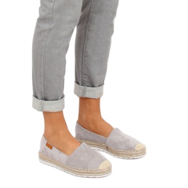 Grå ruskind espadriller RC-61 Grå 1