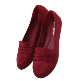 Ballerina mokasiner JM6655Q Burdeo rød 1