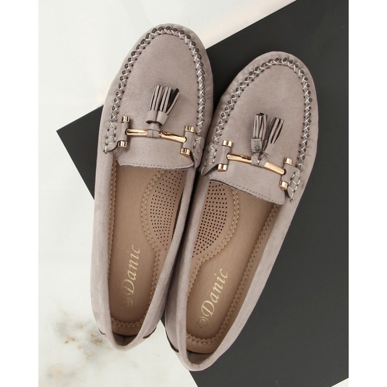 Grå Dame grå loafers L7183 Grå 1