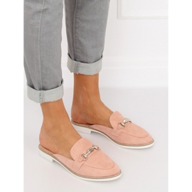 Lyserøde F9375 Lyserøde mocassins hjemmesko 1