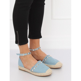 Blå denim espadrilles CH-1K211 L.BLUE 1