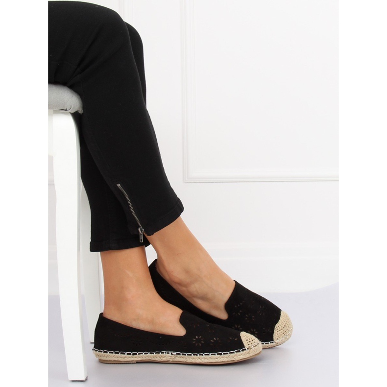 Sort åbent espadrilles 9023 Sort 2